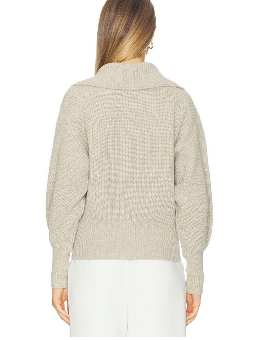 Nation LTD Ashton Pullover Moonbeam Heather Grey Color Merino Wool Size Small - Picture 10 of 10